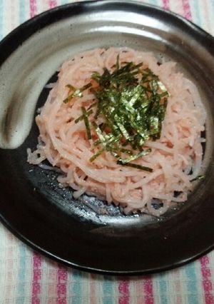 こりゃ簡単♪しらたきのたらこ和え-レシピのメイン写真