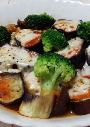 茄子とブロッコリーレンジでチン♪♪-レシピのメイン写真