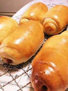 発酵なし!胡麻豆腐ベーグル☆ウインナー-レシピのメイン写真