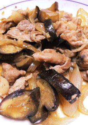 なすと豚の生姜焼き風炒め-レシピのメイン写真