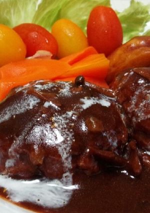 煮込みハンバーグ-レシピのメイン写真