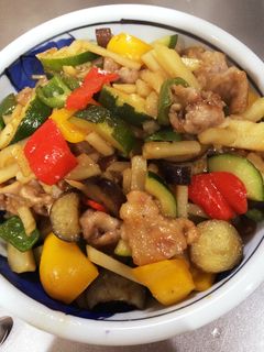 豚肉とズッキーニとポテトの炒めもの-レシピのメイン写真