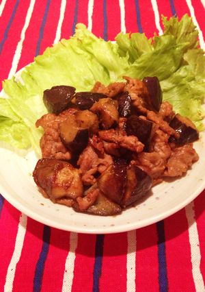 ご飯が進む！ナスと豚しゃぶ肉の味噌炒め-レシピのメイン写真