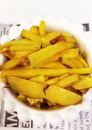 簡単すぎるサツマイモのきんぴらカレー味！-レシピのメイン写真