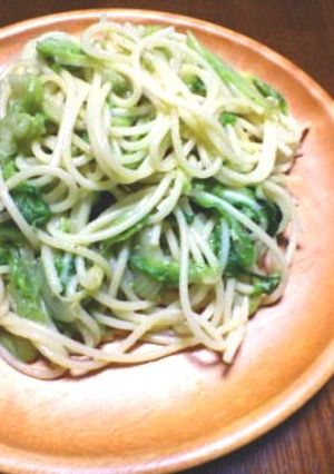 簡単しゃきしゃき♬レタスパスタ-レシピのメイン写真