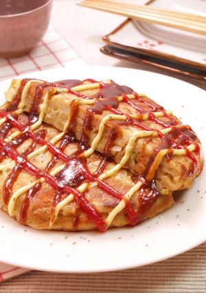 たっぷりキャベツの牛肉コロッケお好み焼き-レシピのメイン写真