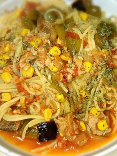 うまうま♪トマトソースのスパゲッティ-レシピのメイン写真
