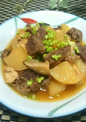 圧力鍋で簡単☆大根と牛ブロック肉の煮物★-レシピのメイン写真