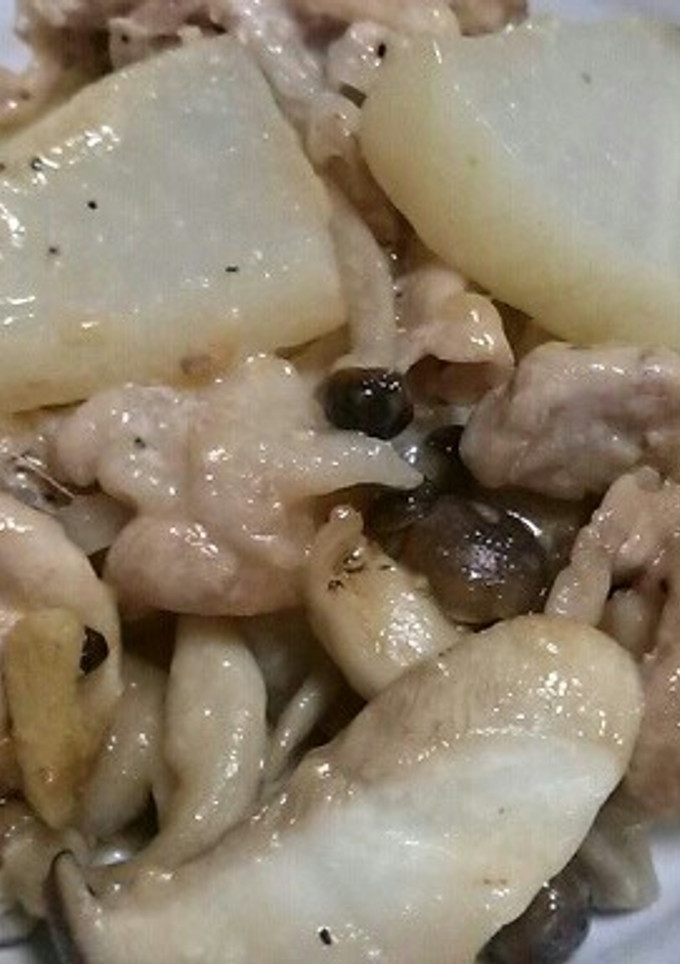 豚肉と大根のオイマヨ炒め-レシピのメイン写真