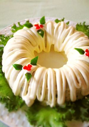 おもてなしに☆ポテトサラダのリース-レシピのメイン写真