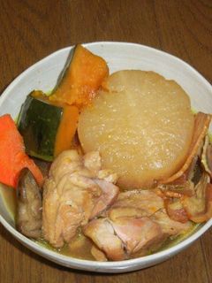 大根と鶏もも肉のカレー風味煮込み-レシピのメイン写真