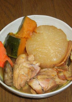 大根と鶏もも肉のカレー風味煮込み-レシピのメイン写真
