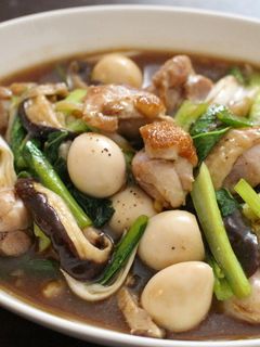 鶏肉と小松菜の中華炒め-レシピのメイン写真