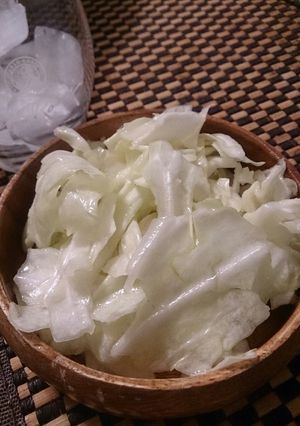 袋ひとつで！簡単おつまみキャベツ☆-レシピのメイン写真