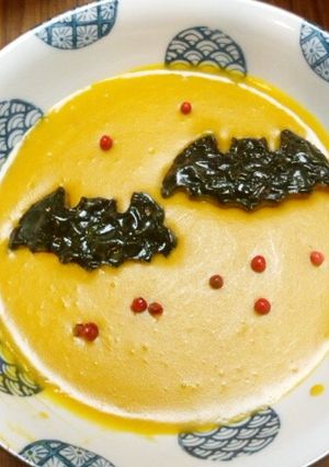 濃厚かぼちゃスープ　ハロウィンバージョン-レシピのメイン写真