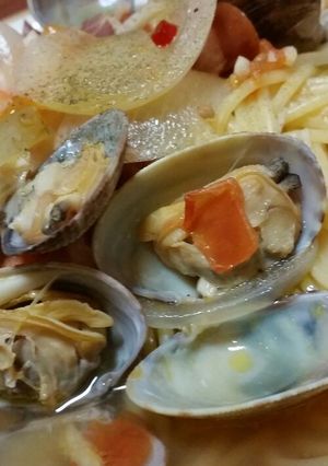 スープうま！海鮮スープパスタ('ε'*)-レシピのメイン写真