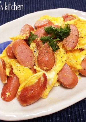 【お弁当に♡卵とウインナー炒めるだけ♪】-レシピのメイン写真