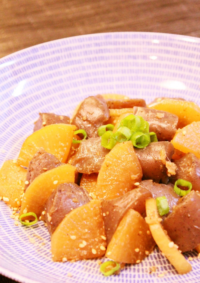 速攻で☆簡単こんにゃくと大根のうま煮☆-レシピのメイン写真