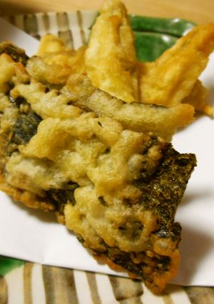 揚げ焼き☆ハゼと海苔の天ぷら-レシピのメイン写真