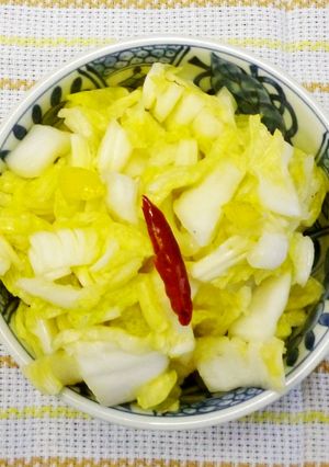 白菜2枚　簡単！　白菜のゆず浅漬け-レシピのメイン写真
