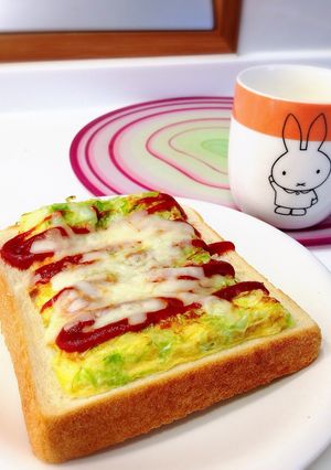 卵1個で2人分！ボリュームトースト-レシピのメイン写真