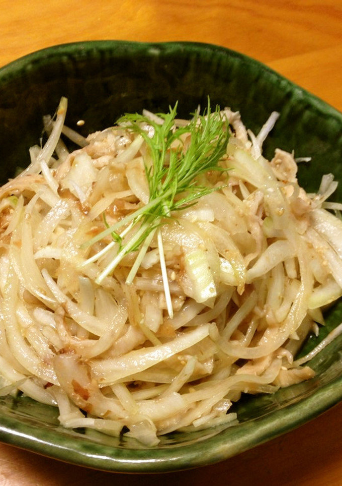 鶏皮と玉ねぎのサラダ♪-レシピのメイン写真