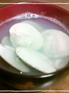 昆布茶ではまぐりのお吸い物-レシピのメイン写真