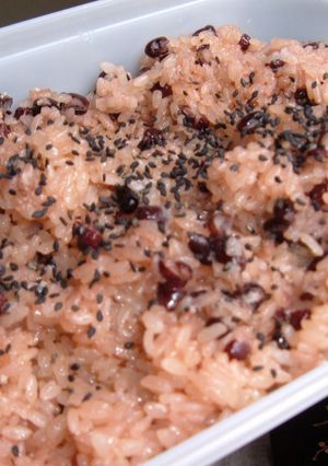 ○圧力鍋でお赤飯(小豆ちょっと多め)○-レシピのメイン写真