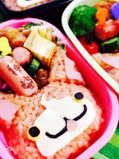 妖怪ウォッチの簡単キャラ弁!ジバニャン-レシピのメイン写真