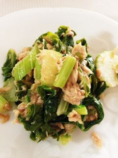 朝食に♪セロリとツナのマヨ炒め-レシピのメイン写真