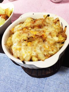じゃがいもと玉ねぎのコーンバター焼き-レシピのメイン写真