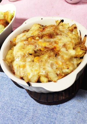 じゃがいもと玉ねぎのコーンバター焼き-レシピのメイン写真