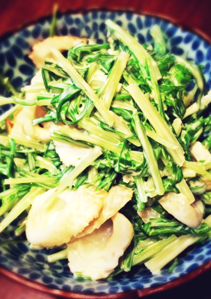 竹輪と水菜のわさびマヨネーズ和え-レシピのメイン写真