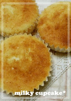 混ぜるだけ！簡単ミルキーカップケーキ-レシピのメイン写真