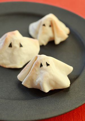 ハロウィンのお化けカボチャサラダ♪-レシピのメイン写真