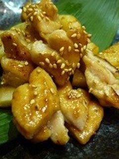 鮪と長イモのガーリックバターポン酢炒め-レシピのメイン写真