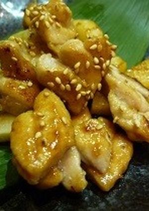 鮪と長イモのガーリックバターポン酢炒め-レシピのメイン写真