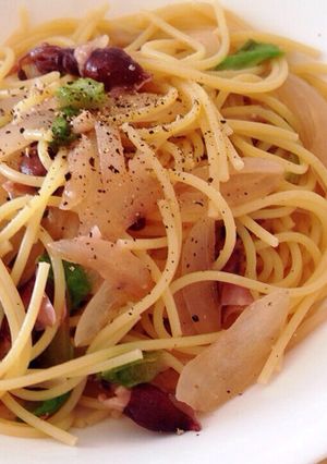 ホタルイカとレタスのペペロンチーノ-レシピのメイン写真