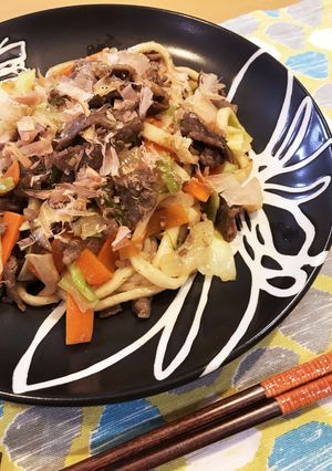 コストコプルコギビーフで♡焼きうどん-レシピのメイン写真