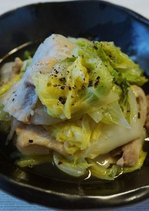 白菜と豚バラのくたくた煮にんにく醤油風味-レシピのメイン写真