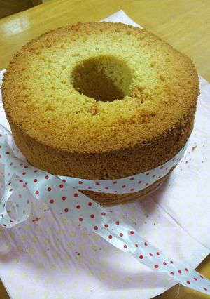 ☆米粉でふわふわ♪黒糖シフォンケーキ☆-レシピのメイン写真