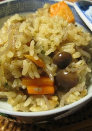 きのこの磯ごはん-レシピのメイン写真