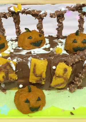 簡単混ぜて焼くだけ！パンプキンケーキ♪-レシピのメイン写真