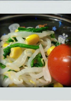 ■簡単お弁当■ほうれん草もやし副菜☆朝昼-レシピのメイン写真