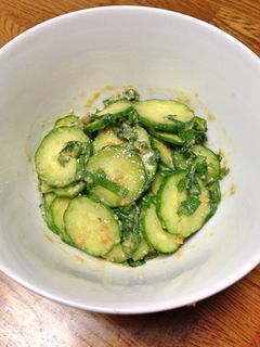 簡単すぎる♪ きゅうりと大葉の味噌和え-レシピのメイン写真