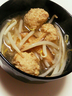 もやし入り鶏のつみれ汁-レシピのメイン写真