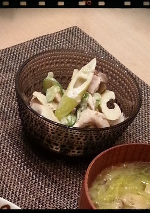 四方竹と舞茸のマヨネーズ和え-レシピのメイン写真