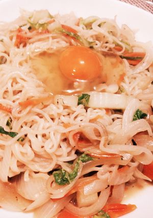 うまかっちゃんで焼きラーメン-レシピのメイン写真