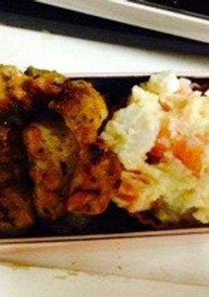 タンドリーチキンとポテサラ弁当-レシピのメイン写真
