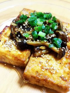 簡単♫厚揚げ豆腐のねぎ味噌焼き-レシピのメイン写真